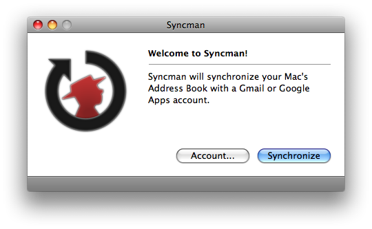 Syncman's Main Window